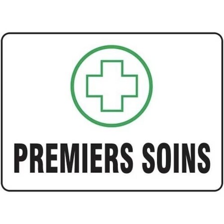 Accuform BILINGUAL FRENCH SIGN  FIRST AID FRMFSR522XT FRMFSR522XT